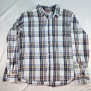 Wrangler Flex For Comfort Mens Button Up Shirt Short Sleeve White Size 2XL